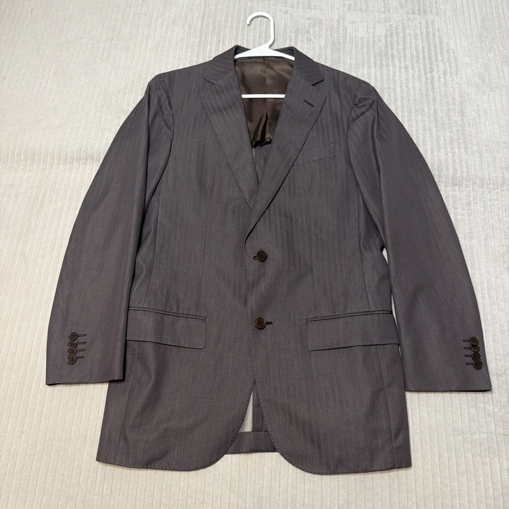 Ermenegildo Zegna Linen Cotton Jacket Blazer Men's 36R Brown